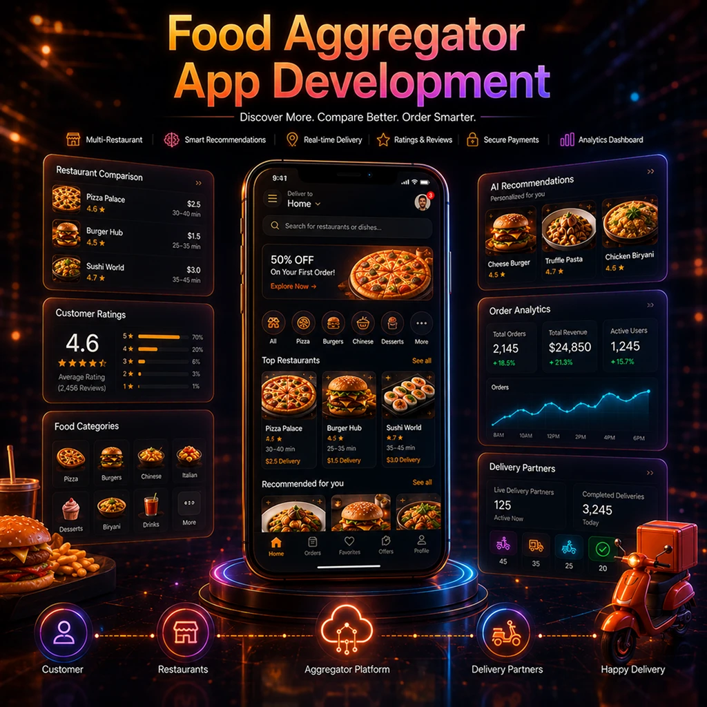 Food aggregator app development services